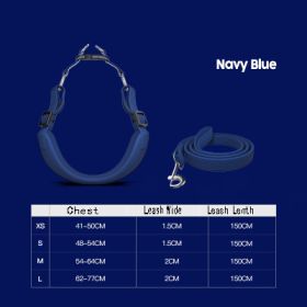 Per Harness with leash (Option: Blue-M)