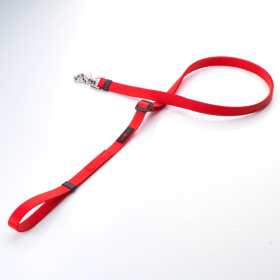 Boss Adjustable Leash (Color: Red, size: 5/8" x 4'-6')