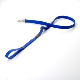 Boss Adjustable Leash (Color: Blue, size: 3/4" x 4'-6')