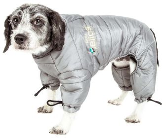 Helios Thunder-crackle Full-Body Waded-Plush Adjustable and 3M Reflective Dog Jacket (size: X-Small)